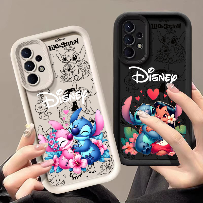 Phone Cases For Samsung A14 - Coque en silicone Angel And Stitch