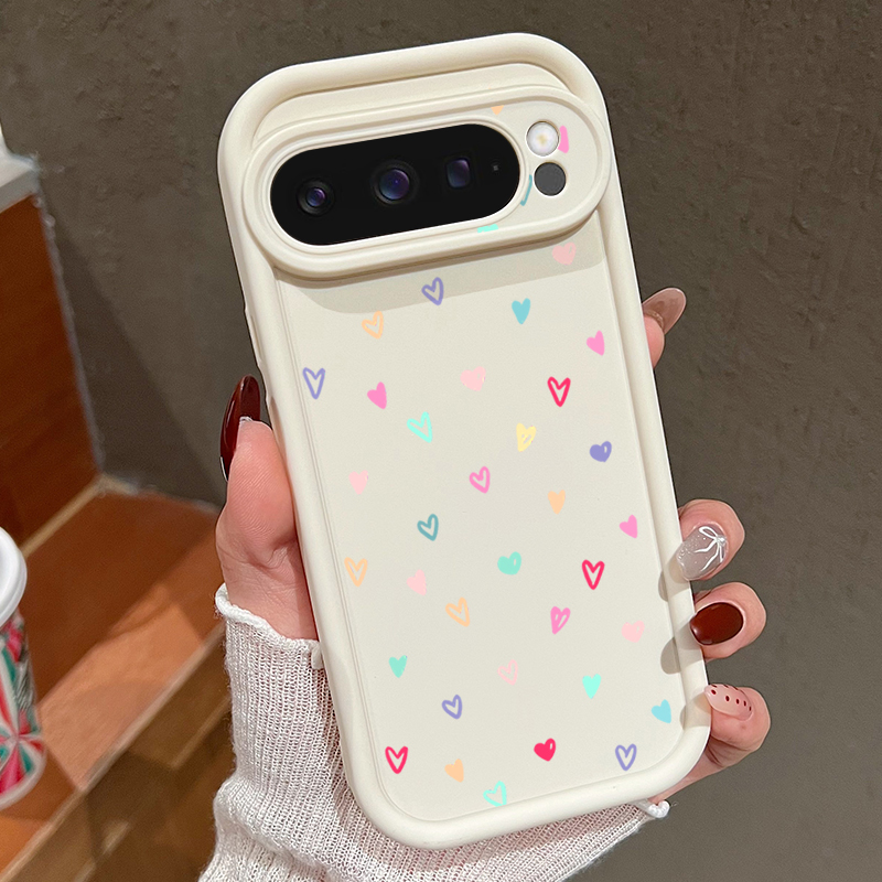 Phone Cases Google Pixel 7 - Coque souple colorée petits coeurs pour