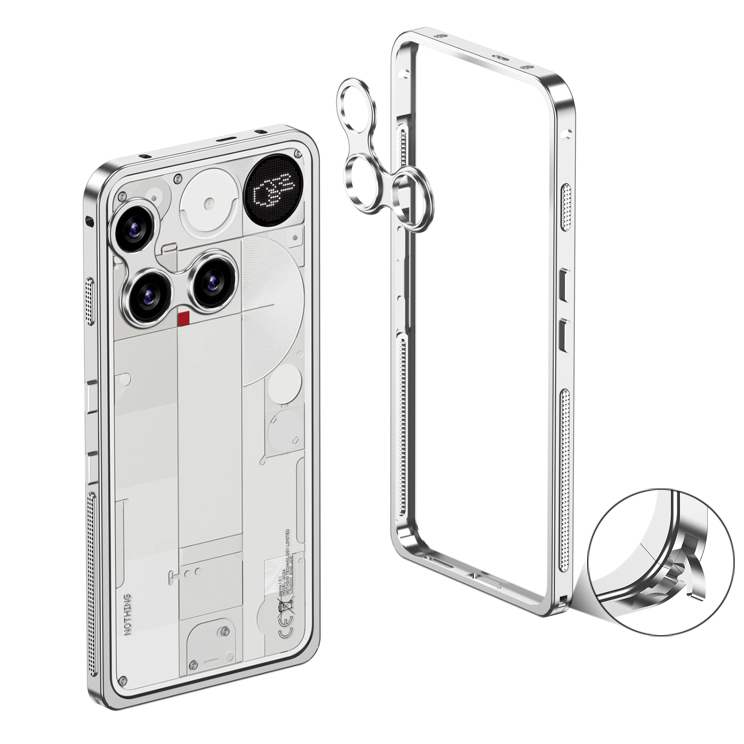 Heat Dissipation Case - Coque de téléphone avec cadre en