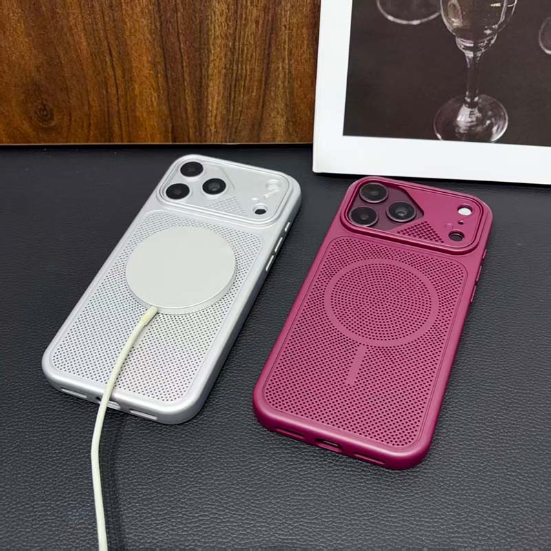 Heat Dissipation Case - Étui de téléphone magnétique anti-vibrations et